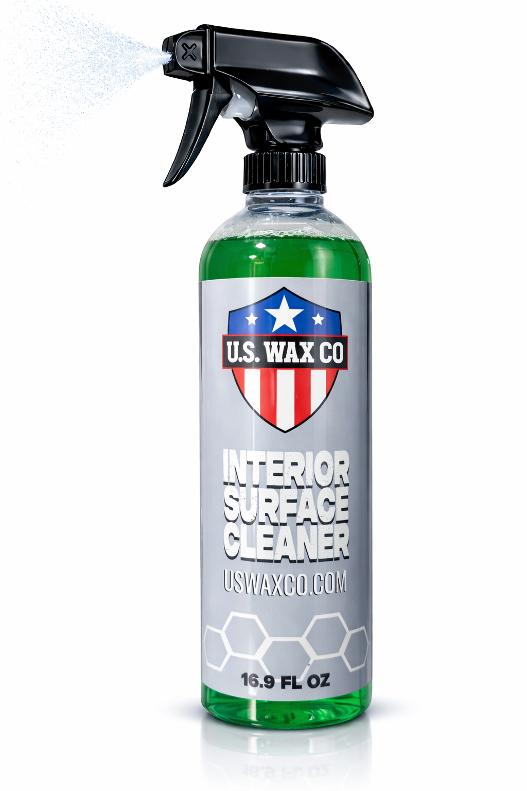 Interior Cleaner – Leather, Vinyl, Plastic & Dashboard All-Surface Cleaner (16.9 oz) | USWAXCO