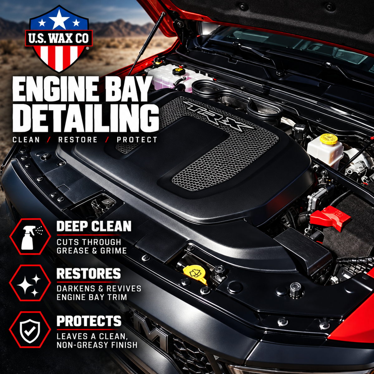 Engine Bay Kit – Cleaner + Engine Coating