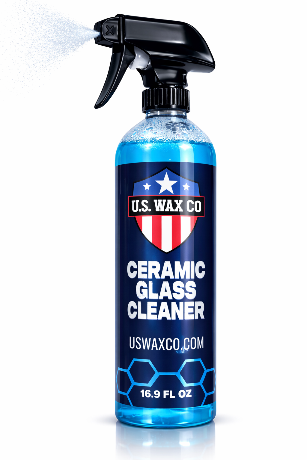 Ceramic Glass Cleaner - Streak-Free Finish & SiO2 Protection
