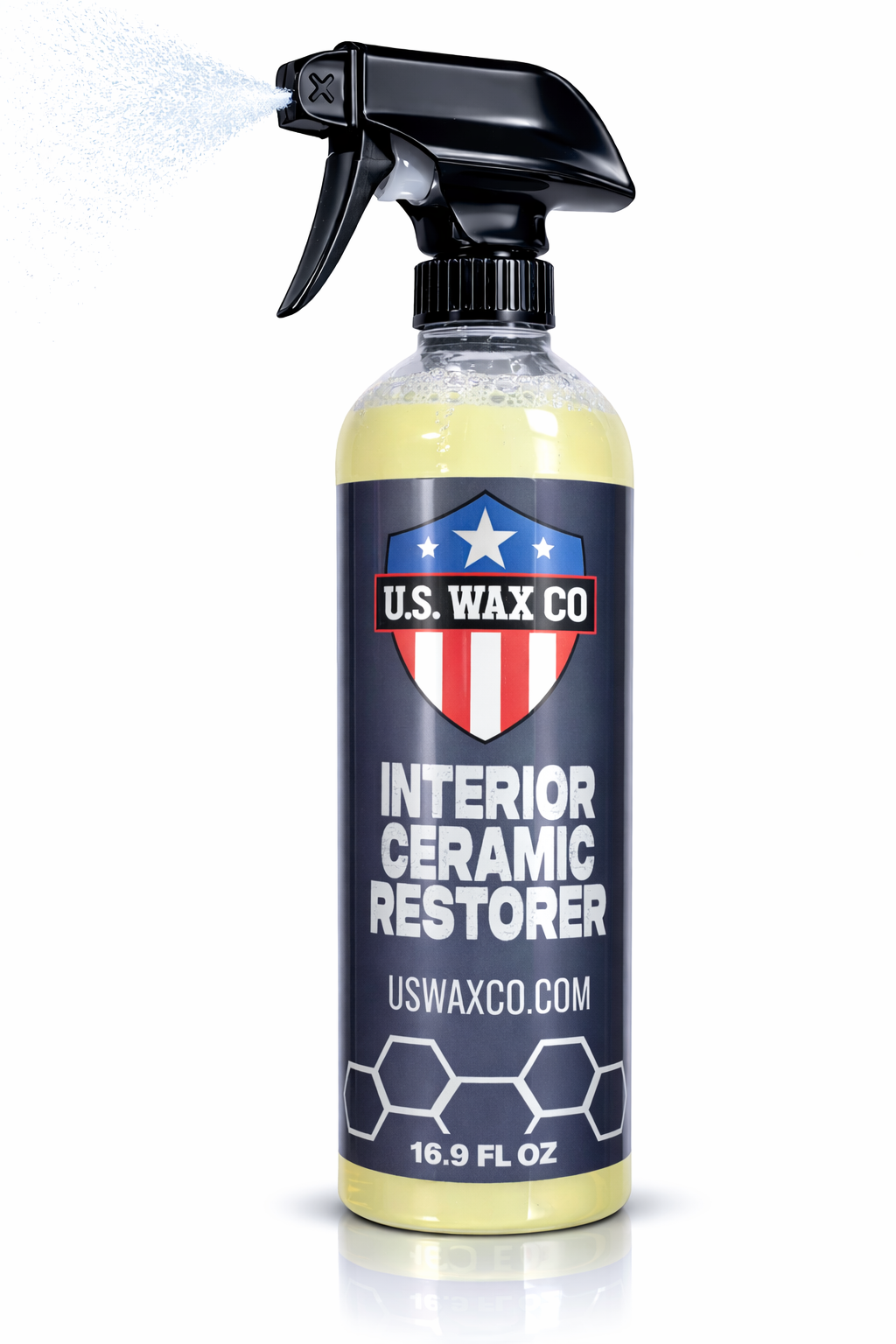Interior Ceramic Restorer – Plastic & Trim Protectant with UV Protection (16.9 oz) | USWAXCO