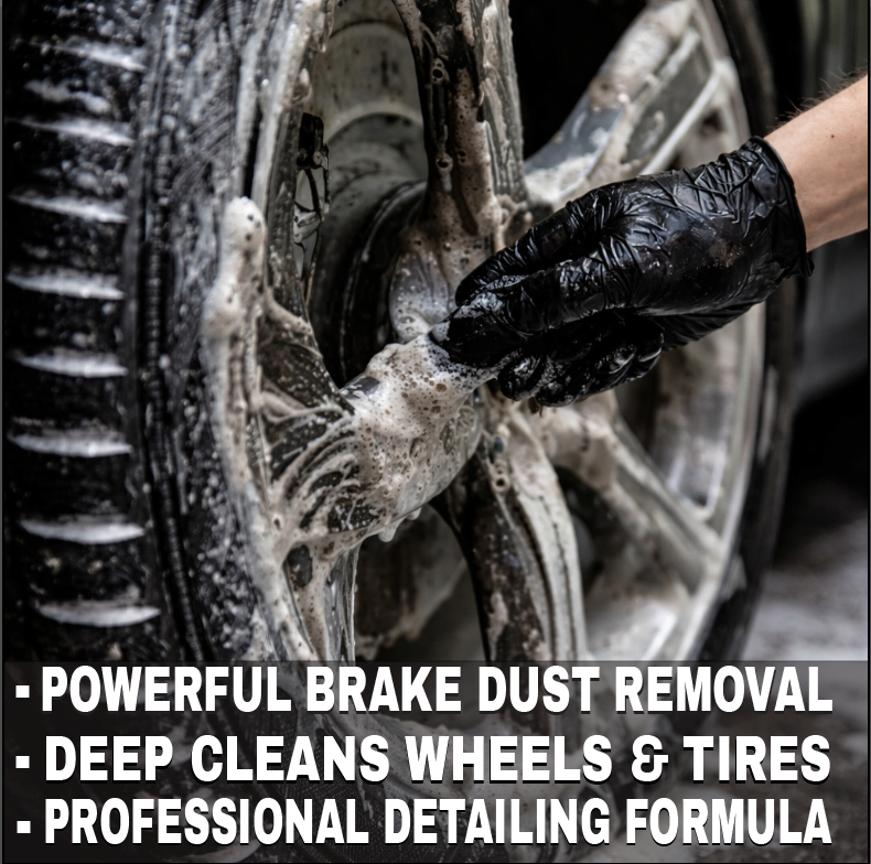 Wheel & Tire Cleaner – Brake Dust Remover for Rims, Tires & Alloy Wheels (16.9 oz) | USWAXCO